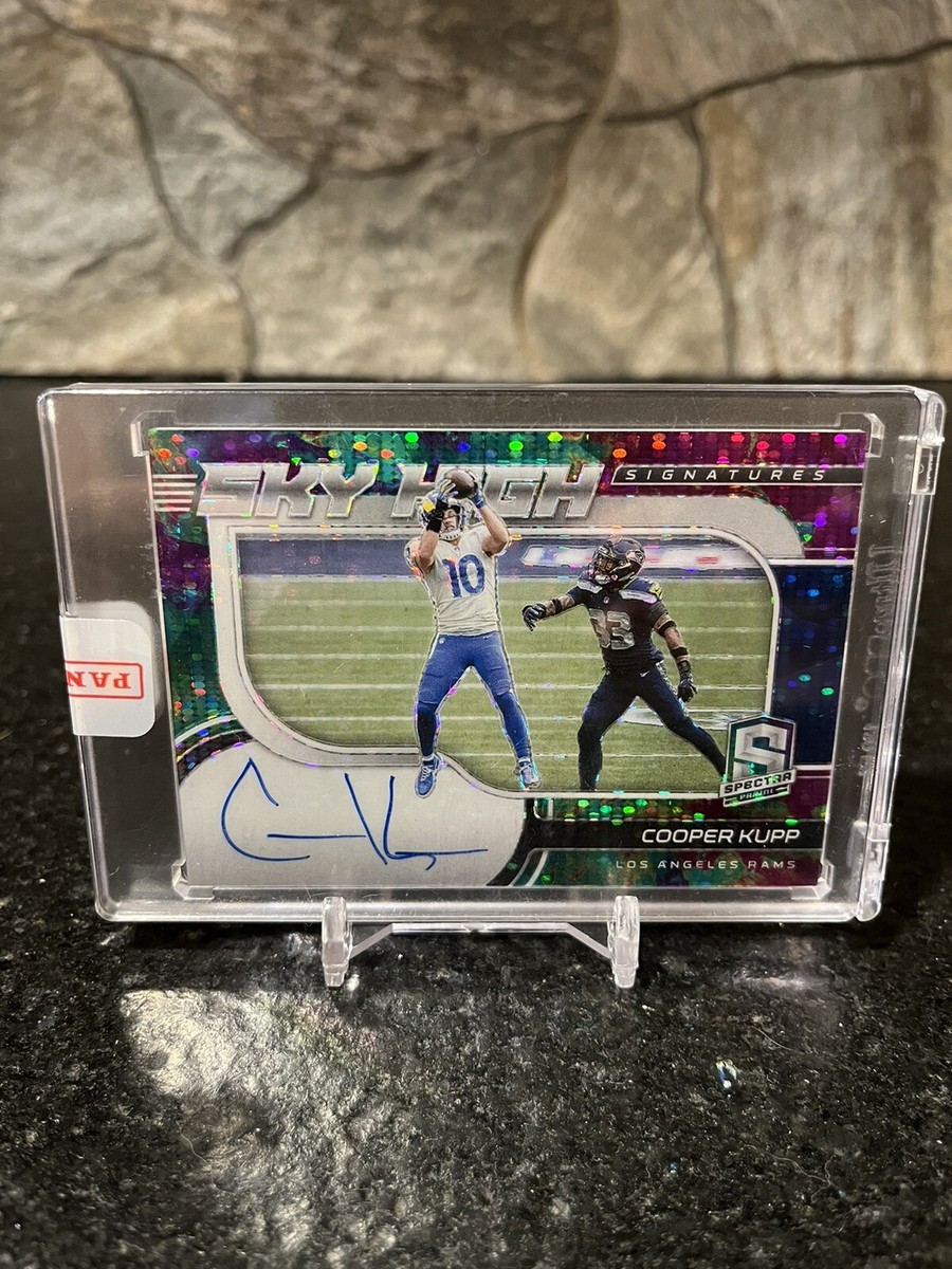 2021 Spectra Cooper Kupp Sky High On Card Auto #/50 Super Bowl MVP ENCASED