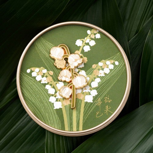 Lily of The Valley Brooch Exquisite High-grade with Hand Gift Birthday Gift - Picture 2 of 10