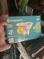 60- EcoSmart LED Motion Sensor Flood Light Bulb - Pack of 2