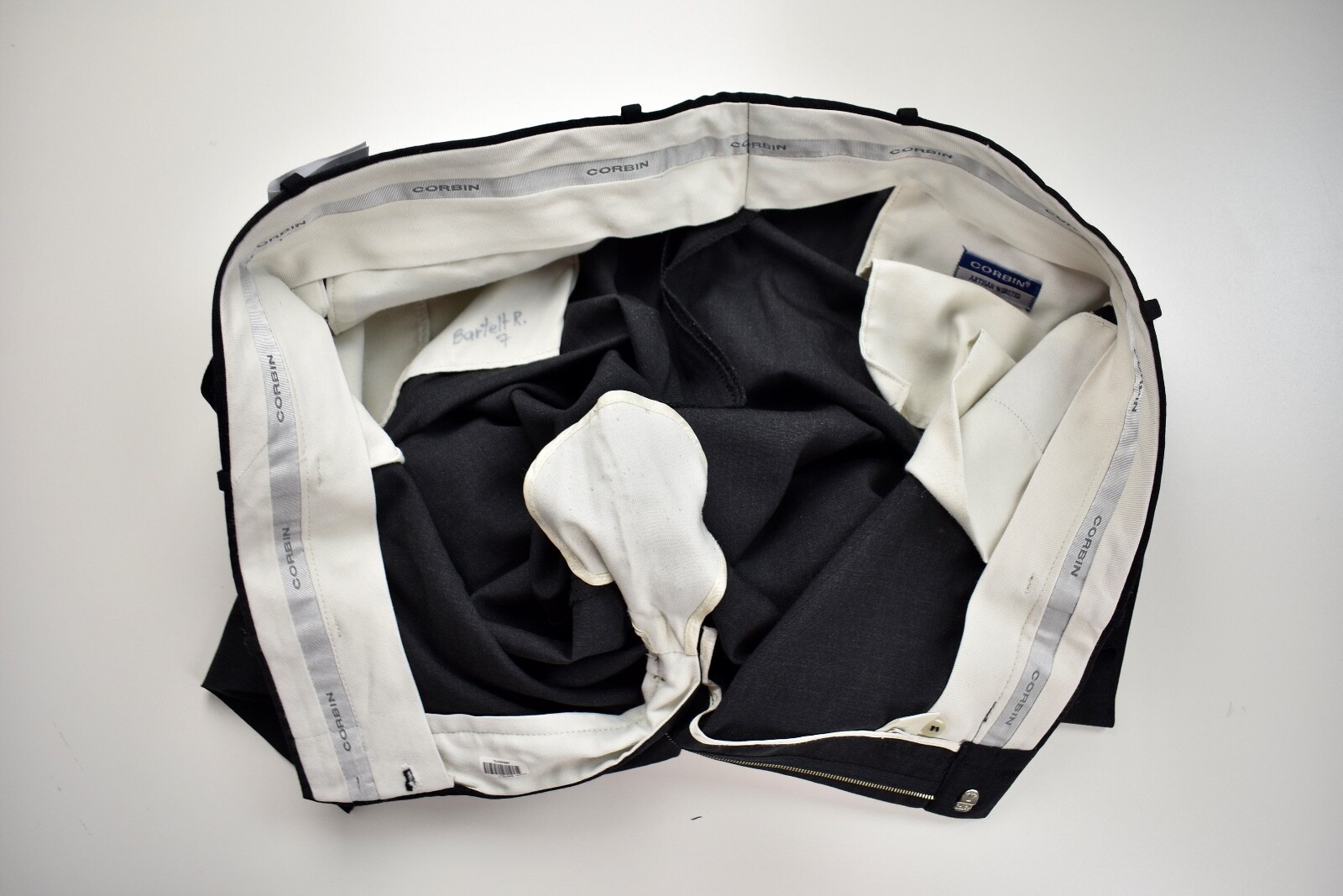 Corbin Artisan Worsted Solid Dark Gray Wool Dress… - image 5