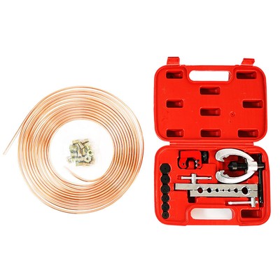 Brake Line Pipe Repair Kit 3/16 25FT Copper Pipe Flaring Tool 20 Nuts - Foto 8