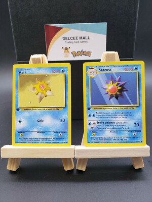 FRENCH Pokemon TCG 1st Edition Staryu & Starmie Base Set Non-Holo