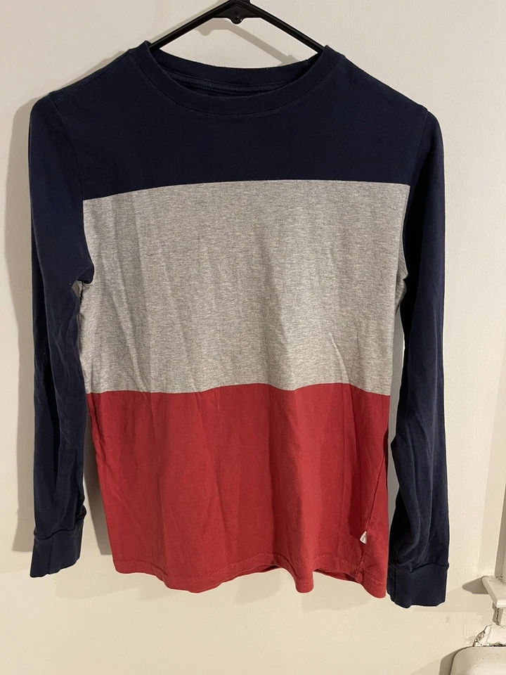 Saturdays Surf NYC Long Sleeve T Shirt Red Gray Navy Size XS - Image 3 of 4