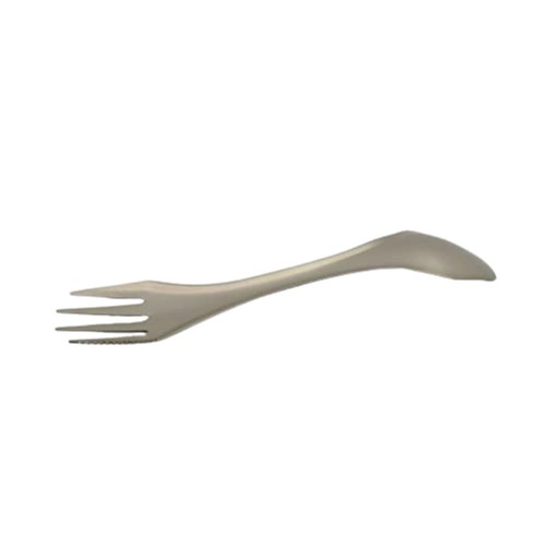 RISON Titanium Spork Spoon and Fork Cutlery Set 3-in-1 Camping Flatware Set 2PCS - Picture 10 of 13