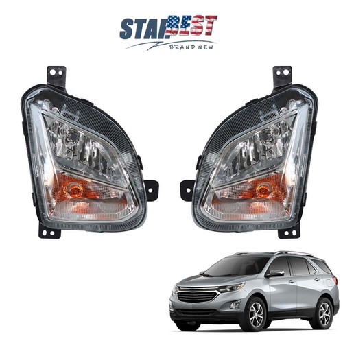 Bumper Fog Light w/Signal Pair LH And RH For Chevy Equinox 2018 2019 2020