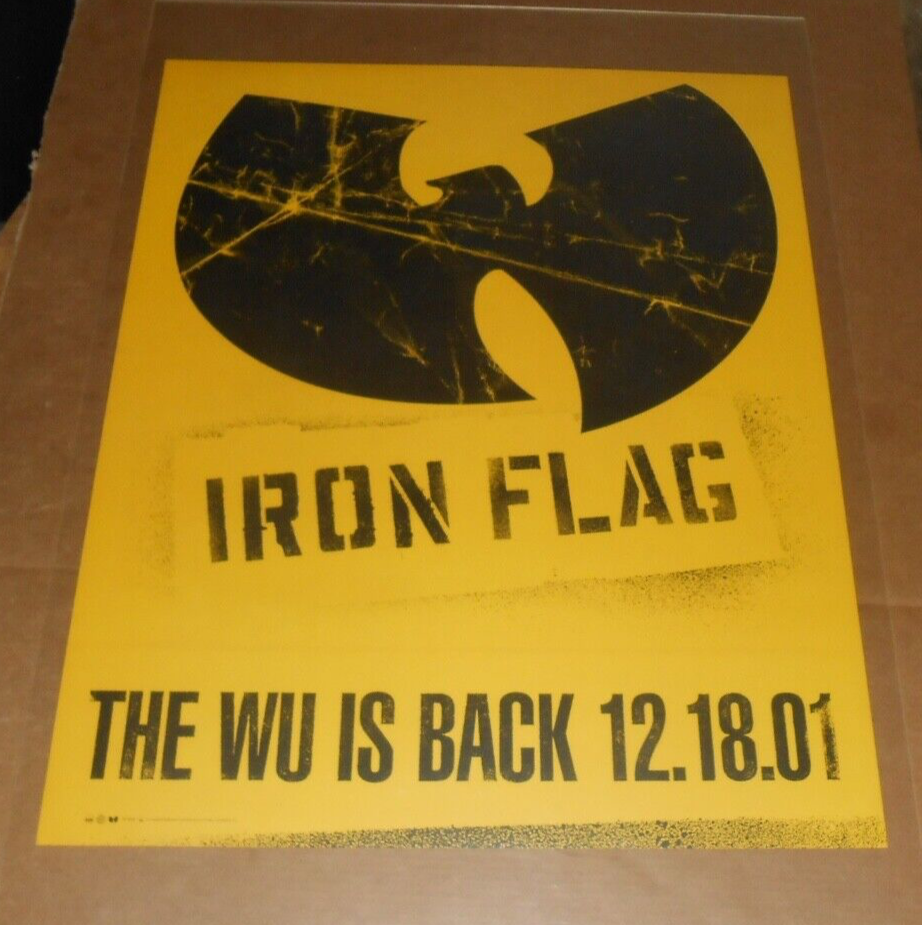 Wu-Tang Clan Iron Flag Original Promo Poster 30x24 | eBay