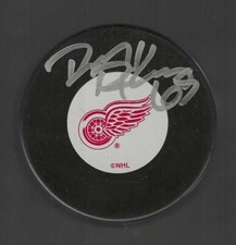 Danny DeKeyser Signed Detroit Red Wings Large Logo Puck