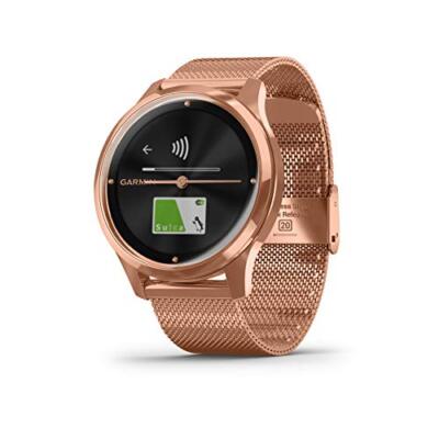 Garmin vivomove Luxe Hybrid Smartwatch 18K Rose Gold Garmin vivomove Luxe Hybrid Smartwatch 18K Rose Gold