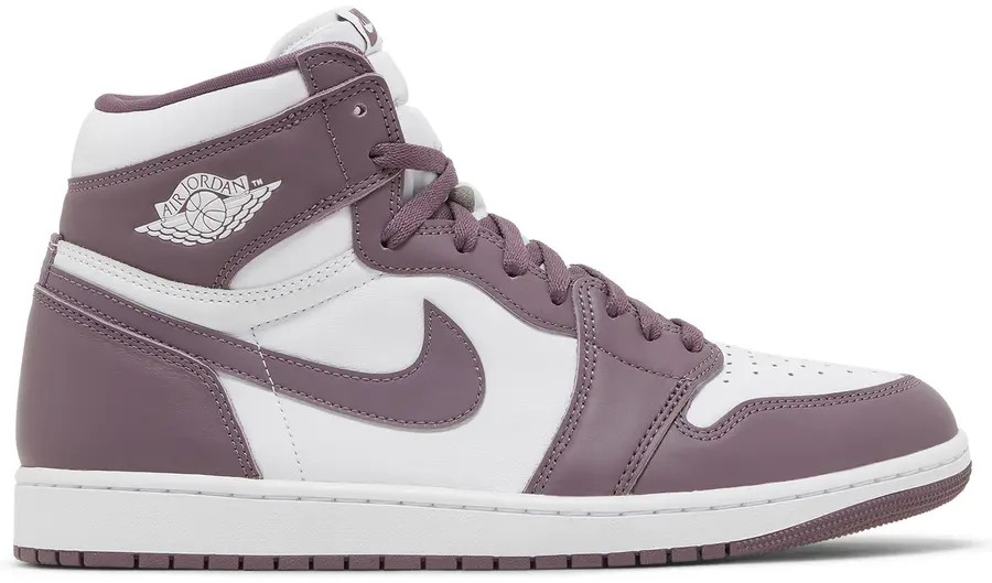 Кроссовки Nike Air Jordan 1 Retro High Лилово-белые OG DZ5485-105 Мужские 10,5