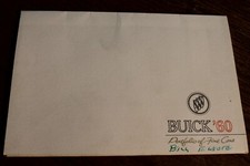 Original 1960 Buick Full Line Portfolio with envelope, full line, 6 pieces