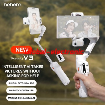 Hohem iSteady V3 3-Axis Handheld Stabilizing Foldable extended AI-Tracking LED