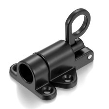 4 Packs Self-Closing Latches  Black Spring Door Lock  Resilient Bolt