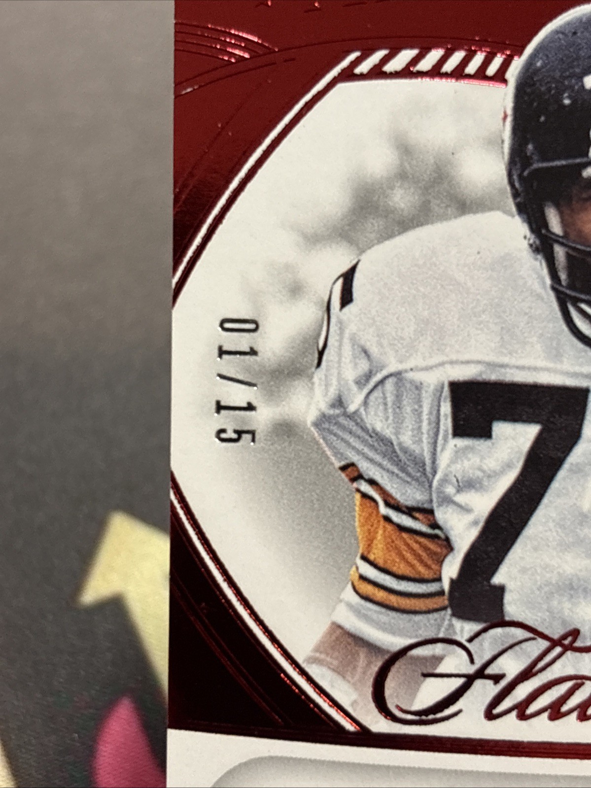 “Mean” JOE GREENE - 2025 Panini Flawless On Card AUTO RUBY 1/15 SP Steelers view 4