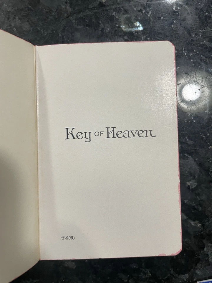 Key Of Heaven Prayer Book Catholic Large Print Pocket Size 1956 USA Black VGC - Image 4 of 4