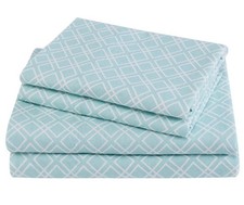 Cotton Flannel Breathable Warm Deep Pocket Sheets with Pillow Case Bedding, Q...