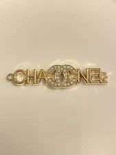 Chanel Zipper Pull Button Stamped Connector Charm