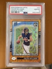 2024 Panini Donruss Optic Caleb Williams #201 Orange Scope Prizm /79 PSA 10