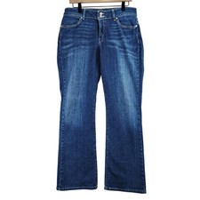 Levi's 529 Curvy Bootcut Jeans Women 12M W33 L32 Blue Medium Wash Flap Pocket