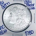 1884 BU UNCIRCULATED MORGAN SILVER DOLLAR AUTHENTIC U.S. MINT FREE SHIPPING 5750