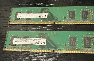 Micron 8GB DDR4-2400, (2 x 4GB), Desktop RAM Memory