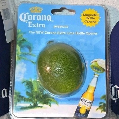Vtg CORONA EXTRA Lime Beer Bottle Opener Magnetic Mancave Barware Bar Beach