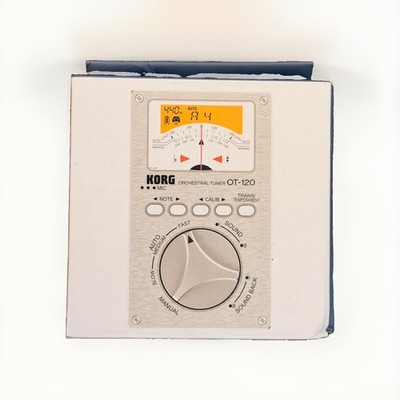 KORG OT-120 Orchestral Tuner Needle Meter Aluminum Panel Tuning LCD OT120