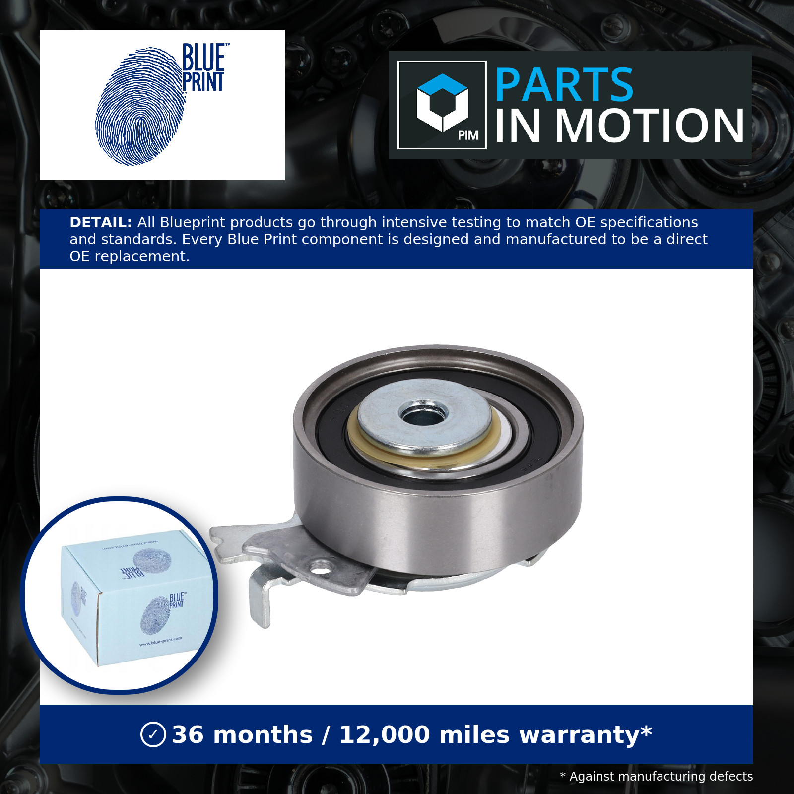 Blueprint ADG07604 Timing Belt Tensioner Pulley Fits Chevrolet Daewoo Kalos Opel - Image 12