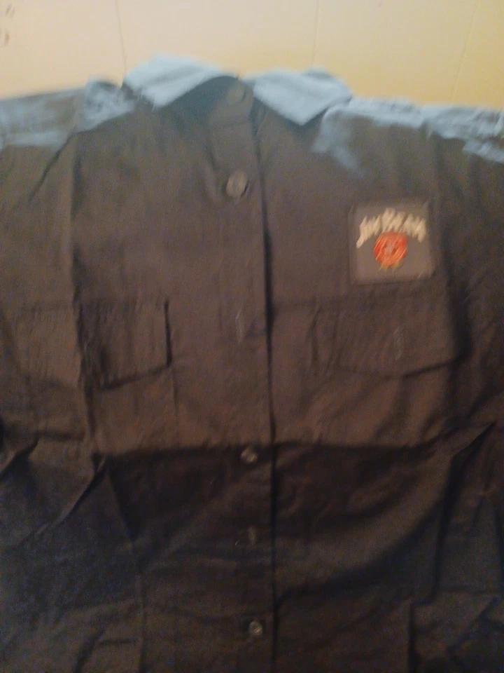 Vintage JIM BEAM BUTTONDOWN SHIRT LARGE BLACK COTTON EMBROIDERED - Image 2 of 4