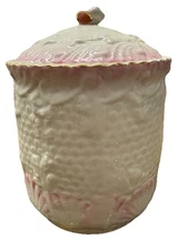 2004 Belleek Fine Parian China Shells & Coral Biscuit Jar 10th Anniversary Mint