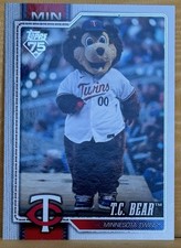 2026 Topps Series 1 Celebration Mascots - T.C. Bear - Minnesota Twins #M-10