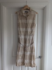 Nine West Beige And White Patterned Dress