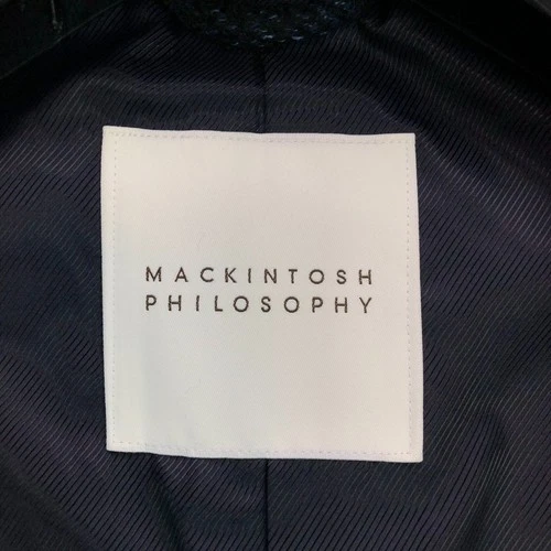 MACKINTOSH PHILOSOPHY Chester Coat Size 40 Wool Blend Navy Made in Japan image 8