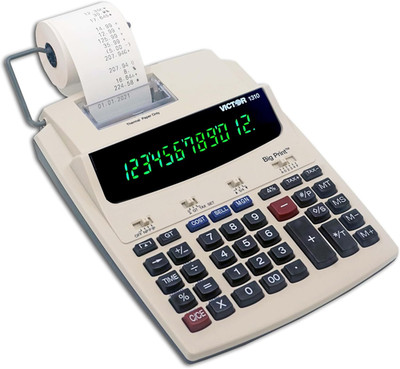 1310 Big Print Printing Calculator, 12-Digit LED Display, Fast Ink-Free Printing