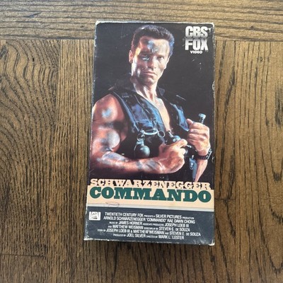 Commando Arnold Schwarzenegger VHS 1985 Vintage CBS FOX Tested