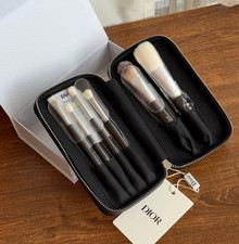 Dior 6-Piece Makeup Brush Set with Pouch   Ideal Member Reward Gift