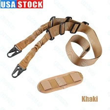 Tactical Adjustable Quick Release 2 Point Rifle Gun Sling Strap +Shoulder Padded