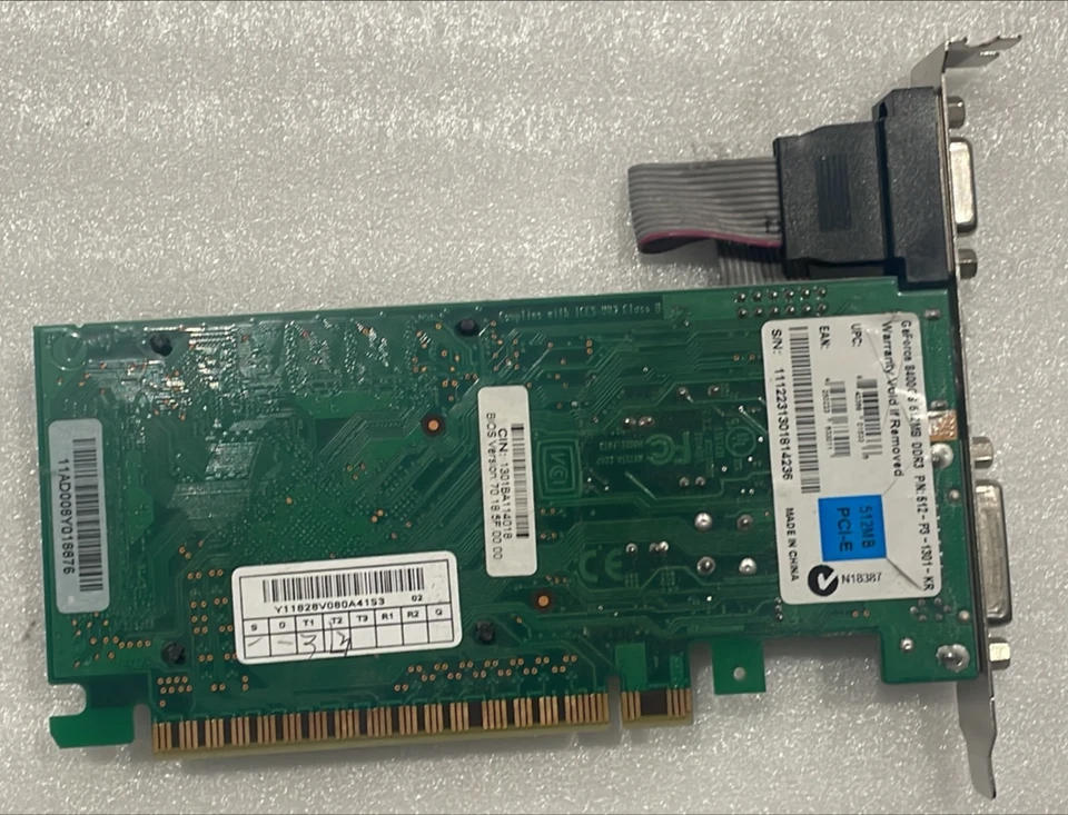 GEFORCE 8400 512MB DDR3 512-P3-1301-KR VGA GRAPHICS CARD - Image 4 of 4