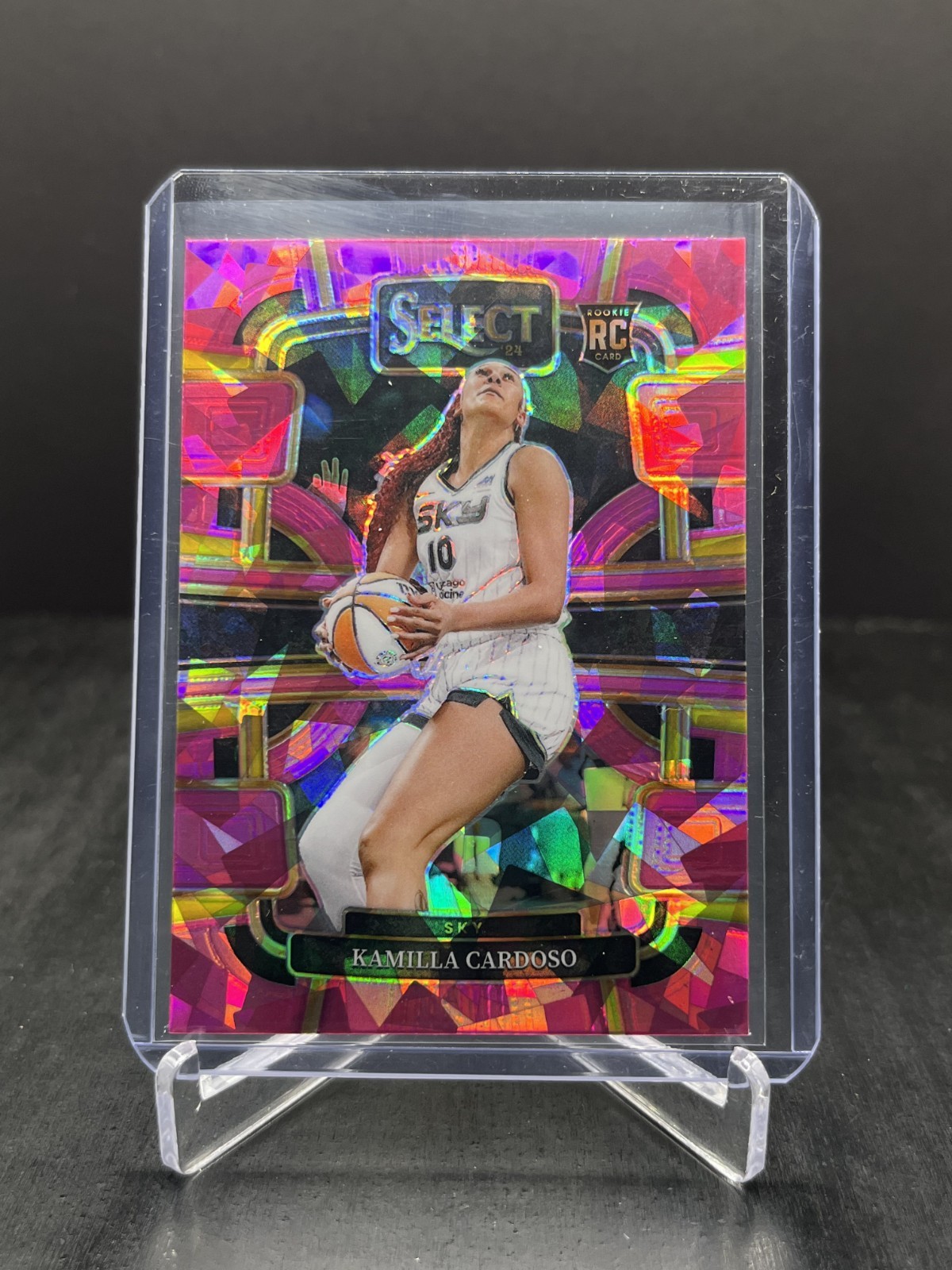 2024 Panini Select WNBA Kamilla Cardoso RC Rookie Concourse Pink Ice #33 (C)