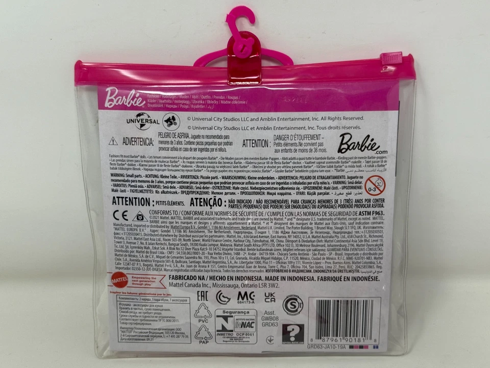 Кукла Барби аксессуары Jurassic World одежды - шляпа, платье, обувь - GRD63 - Изображение 2 из 3