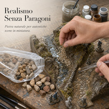Ghiaia di Pietra Naturale per Modellismo e Diorami, per costruzioni - per hobby