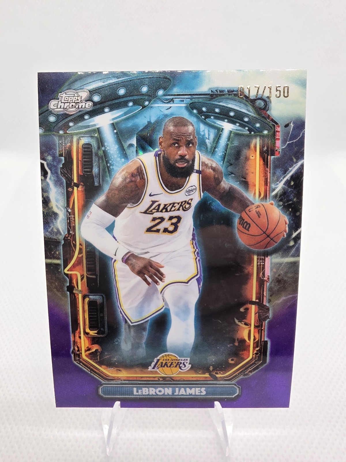 2025-26 Topps Cosmic Chrome Lebron James Extraterrestrial Purple /150!