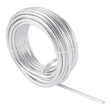 Pandahall 5 Gauge Aluminum Wire 5mm Thickness Silver Color Flexible Metal Flo...