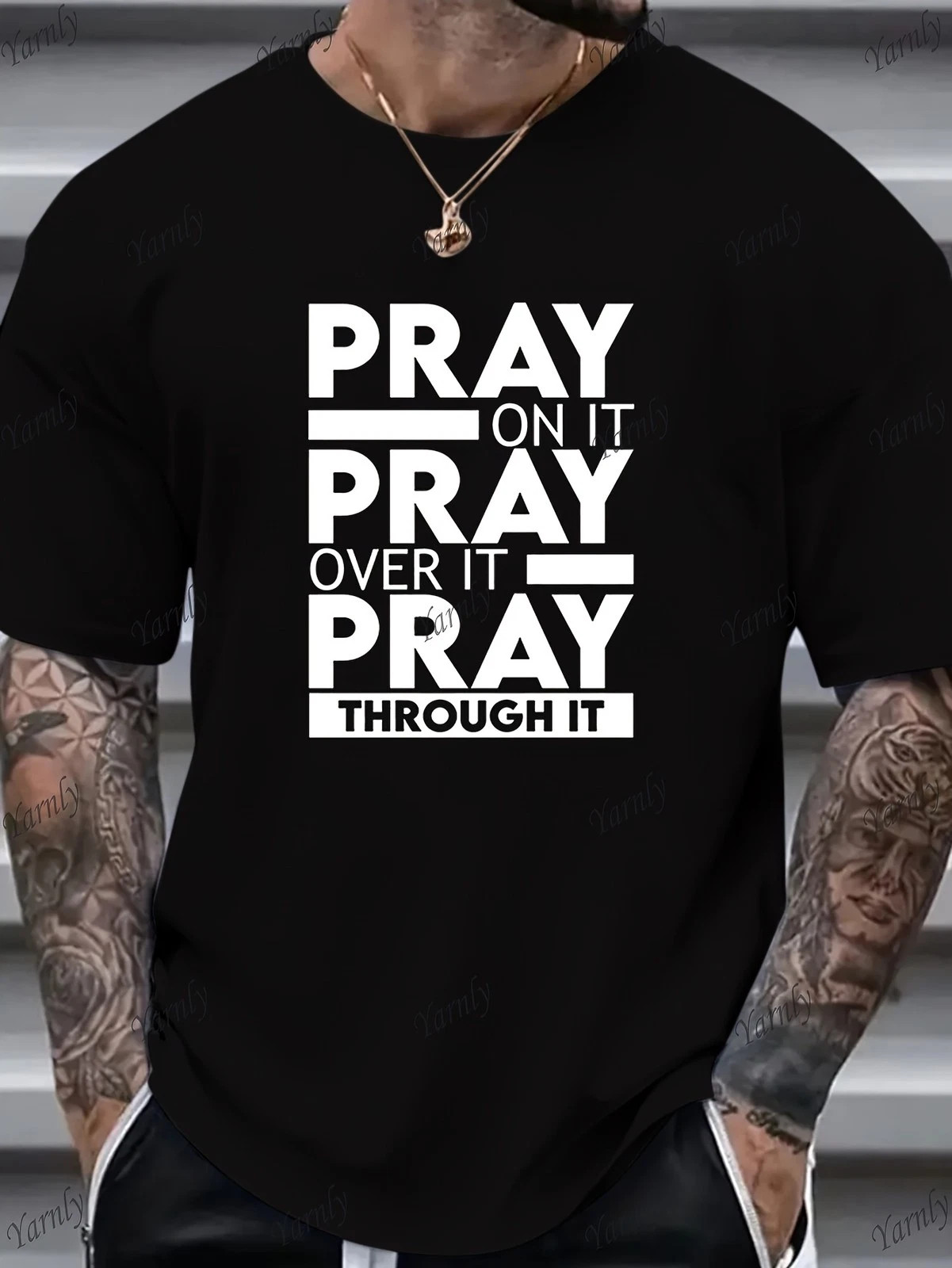 PRAY T Shirt Retro Christian Faith Graphic Trendy Casual Summer Tee
