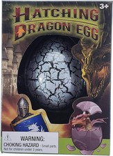 2PC Surprise Growing Dragon Hatching Rainbow Egg Kids Toys Novelty Asst Colors