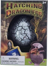 2PC Surprise Growing Dragon Hatching Rainbow Egg Kids Toys Novelty Asst Colors