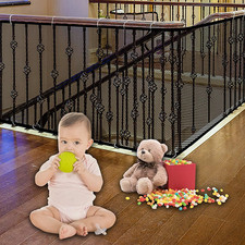 Stairway Net - Baby Safety Rail - 181 Inch X 32 Inch - Banister Stair Net for Ch