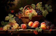 Classical Still Life Fruit Canvas Home Decor Wall Art Posters Prints Painting 07