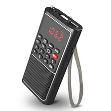 B01 Mini Portable FM Radio USB Player, TF/SD Card/USB Slot Support Mp3 BLACK