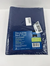 Inspire Waterproof Mattress Protector Reusable Bed Pad 34" x 54" Navy - NEW