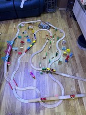 Wooden Train Set Mix With Accessories In Good Condition